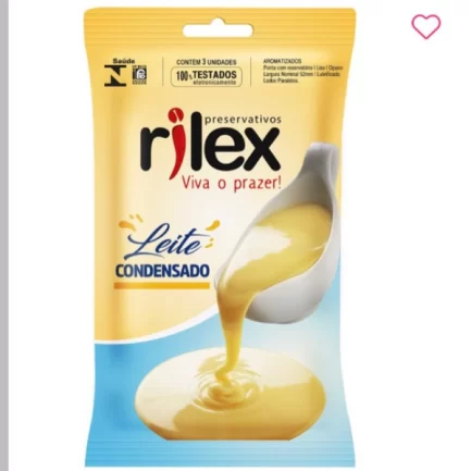 Preservativo Leite Condensado 03 Unidades Rilex